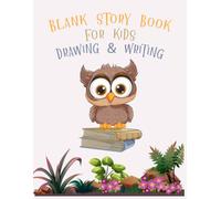 Blank Story Book for Kids, Drawing & Writing: Pages with Space for Illustrations, and Lines for Title, Creative Writing