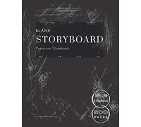 Blank Storyboard Notebook: Storyboard Sketchbook Storyboarding Essentials For Film Studies, Story Plotting, Brainstorming And Organisation .6x16:9 Template Panels In 8.5"X11" Format