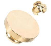 Blank Wax Seal Stamp - 1,37 pouces/35 mm Solid and Unengraved Round Wax Stamp Head for Secondary Engraving,Personnalized DIY Wax Seals, Envelopes and Product Packaging