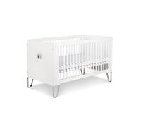Blanka Lit Bébé Évolutif Convertible En Lit Enfant 140x70 Blanc Blanc