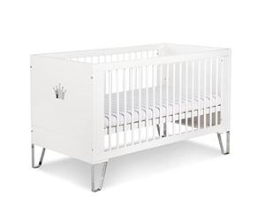 BLANKA Lit bébé évolutif convertible en lit enfant 140X70 Blanc