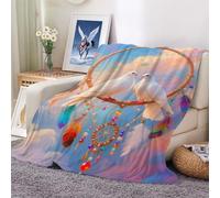 Blanket for Gifts Throw BlanketsPigeons and dreamcatchers Gift Women Men Soft Plush Lightweight Flannel Fleece All Season for Couch Sofa 100x130cm