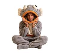 Blanket Onesie Kids, Soft Oversized Comfortable Plush Fish Fun Outfits | Couple Halloween Pajamas for School Stage Performance Holiday Party Festival Autumn Bonfire Photo