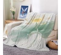 Blanket Soft Cozy Fleece Throw Blankets Lotus Plush Lightweight Warm Fuzzy Flannel Blankets and Throws for Couch Sofa Bed 100x130cm