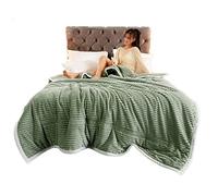 Blanket Thick Three-Layer Blanket Quilt Lamb Flannel Double-Sided Stitching Fleece Sheets to Keep Warm in Winter for A Nap Cover Blanket (Color : A Size : 150 * 200cm) (A 200 * 230cm)