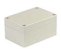 Blanko Boîtier modulaire universel en plastique ABS avec couvercle, boîtier multi-usages avec points de montage pour circuits imprimés, classe de protection IP 65, L x l x H 100 x 68 x 50 mm, gris