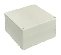 Blanko Boîtier modulaire universel en plastique ABS avec couvercle, boîtier multi-usages avec points de montage pour circuits imprimés, classe de protection IP 65, L x l x H 160 x 160 x 90 mm, gris