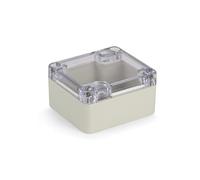 Blanko Boîtier modulaire universel en plastique ABS avec couvercle transparent, boîtier multi-usages avec points de montage pour circuits imprimés, classe de protection IP 65, L x l x H 64 x 58 x 35