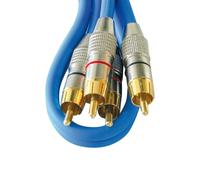 Blanko Câble Rca 1.5 M-High Embout Qualität-kabel Durchm. 6 Mm.für Audio/Vidéo