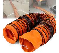 BLANKX Conduit Flexible en PVC,Tuyau d'évent Ignifuge,Tuyau Flexible PVC Résistant à l'usure Cordes Ajustables Conduit Flexible Pliable extracteur d'air d'échappement d'usine,5m-Diameter200mm
