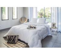 Blanrêve - Couette synthétique Légère et Respirante - Anti Acariens - Pour lit de 1 Personne - Blanc - 140 x 200 cm - Fabriqué en France