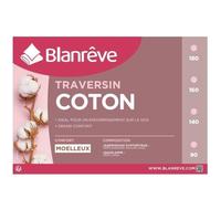 BLANREVE Traversin en coton - 180 cm - Blanc