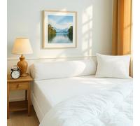 Blanrêve - Traversins Anti Acariens - Moelleux - Blanc - 140 cm - Fabriqué en France