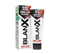 BlanX Dentifrice Black Volcano 75 ml x 12, dentifrice au lichen islandais et cendres volcaniques, végétalien et antibactérien