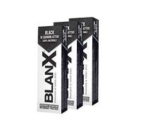 BlanX, Dentifrice Classic Black, Dentifrice avec charbon actif blanchissant, naturel, non abrasif, pour dents blanches, 75 ml - 3 boîtes