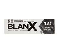 Blanx Dentifrice noir 75 ml - Dentifrice blanchissant au lichen islandais et au charbon actif 100 % naturel - Élimine les taches de café, de fumée et de thé - Végétalien Friendly