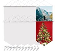BLASCO BAGGERO DE SUBLIMATION BLACI - Bannière Do -de -te blanc durable pour l'impression, usage extérieur intérieur | Drapeau personnalisé pour porche, patio, décor de cour, signe de pelouse pour v