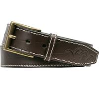 Blaser | Ceinture en cuir | Logo ARGALI embossé | Boucle métallique robuste | Coutures contrastées et détail vintage | Polyvalente | Pour chasseurs et tenue casual