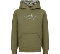 Blaser Sweat à capuche pour enfant - Avec capuche et poche kangourou - Intérieur doux et brossé - Camouflage HunTec et olive foncé - Mélange coton et polyester, Olive foncée., 176