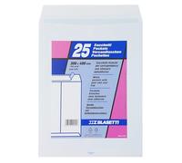 Blasetti 0539 White Bag Envelopes with self-adhesive closure size 30x40 cm 100gr/sqm in a pack of 25 pcs White