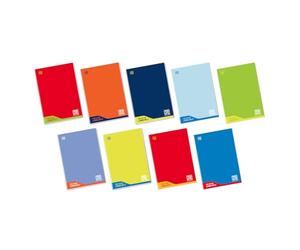 Blasetti - 6 Maxi cahiers éducatifs en une couleur. Papier de 100 g, 72 façades + revue, Jolly Page, idéal pour la dysgraphie, lot contenant des couleurs assorties - Peintures 10 m