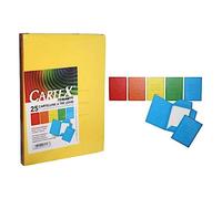 Blasetti Lot de 25 Chemises 3 rabats en carton 24,5x33,5 cm Assortis