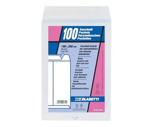 Blasetti Mailpack Papier Blanc enveloppe - Enveloppes (Papier, Blanc, 80 g/m², 190 mm, 26 cm)