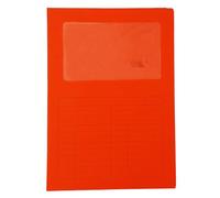 Blasetti Porte-documents SINTEX Rouge avec fenêtre A4 lot de 50 papier 120 g ouvert sur deux côtés