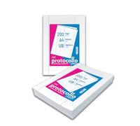 Blasetti Risme Fiche Protocole - Lot de 200 feuilles format A4 pour les tâches de classe moyenne et supérieure, pour les études notariées ou avocats, papier de 60 g - Ligne UB (utilisation de timbre)