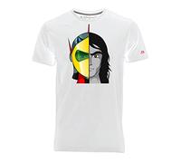 Blasfemus Actarus Ufo Robot T-shirt, dessins animés des années 80, Blanc, Large