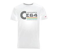 Blasfemus Commodore 64 C64 80s Vintage Nerd T-Shirt Homme, Blanc, XL