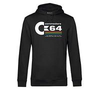 Blasfemus Commodore 64 C64 Sweat à capuche Homme Années 80 Vintage Nerd, Noir , M