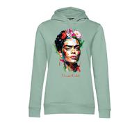 Blasfemus Frida Kahlo Colors Energy Sweat à capuche pour femme, Sauge, S