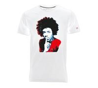 Blasfemus T-Shirt Homme - Jimi Hendrix, Blanc, XL