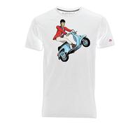 Blasfemus T-Shirt Homme Style Manga/Anime des années 80(XL, Blanc)