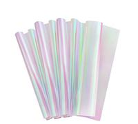 BLASHRD 20 PièCes 59 Cm X 57 Cm Papier d'emballage de Cellophane Film Irisé Emballage Cadeau Emballage de Fleurs Arc-en-Ciel Papier d'emballage Venir