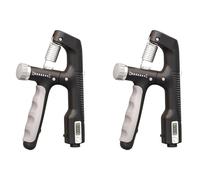 BLASHRD 2X 10-100Kg Réglable ÉLectronique Main Grip Power Exercice Heavy Gripper Fitness Muscle Training Hand Strengthener-Noir