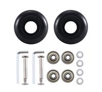BLASHRD 45mm X 19mm PU Roulettes Pivotantes pour Bagages avec Kit de Réparation en Acier Au de 6mm