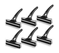 BLASHRD 6 PCS Rouleau en Caoutchouc Manuel Métal + Caoutchouc Parfait pour Encollage Impression Artisanat Presse Imprimerie Papier Peint Timbre Tampons, 4,7 Pouces