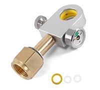BLASHRD Adaptateur de Recharge de CO2 Adapté pour Duo, Art, Terra Cylindre de CO2 à Connexion avec Manomètre de 3000 Psi pour Bouteille de CO2 W21.8-14 Facile à Remplacer