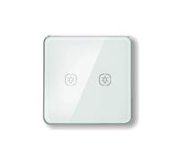 BLASHRD Interrupteur Zigbee avec Cadre en Aluminium Verre Interrupteur Tactile Fonctionne avec Tuya Home Assistant Contrôle A