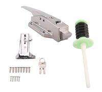 BLASHRD Kit de Loquet de Porte de Glacière avec Gâche Réglable et Déverrouillage Intérieur et Clés