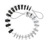 BLASHRD Testeur de Filetage Portable Boulon Écrou Vis Vérification Vérificateur 26 Mâle/Jauge de Taille Kit D'Outils de Mesure