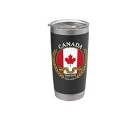 Blason Canada A Mari Usque Ad Mare Est 1867 Gobelet isotherme en acier inoxydable double paroi