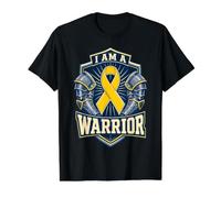 Blason d'armure de Cancer pour enfance I Am a Warrior T-Shirt Graphique avec Valeur