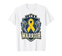 Blason d'armure de Cancer pour enfance I Am a Warrior T-Shirt Graphique avec Valeur