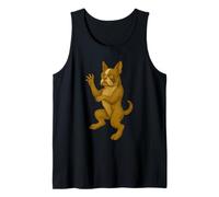 Blason de chien Boston Terrier fantaisie héraldique médiéval Débardeur
