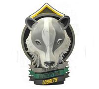 Blason de Collection - PLASTOY - Poufsouffle - 20.5 cm - Jaune - Objets décoratifs