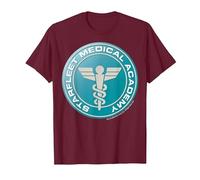 Blason de l'Académie médicale Star Trek Starfleet T-Shirt, Homme, Marron, L