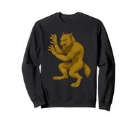 Blason de loup-garou Renaissance Fantasy Monstre héraldique médiéval Sweatshirt